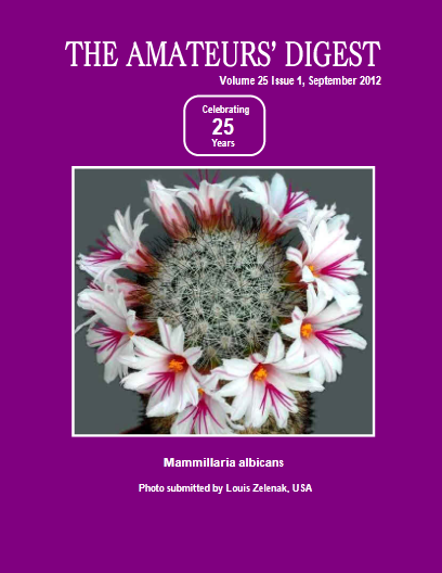 The Amateurs' Digest, Volume 25 Issue 1, September 2012 (Celebrating 25 Years)